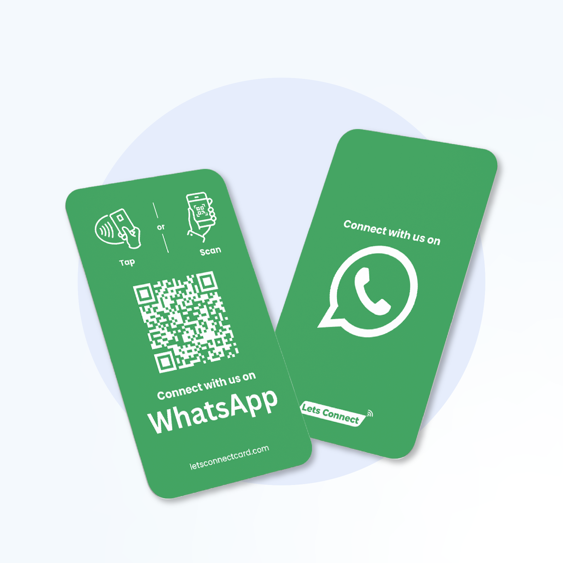 WhatsApp tap-to-chat NFC card