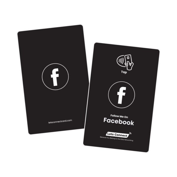 Facebook Electronic Business Card with NFC & QR Code - Image 2