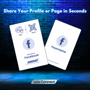Facebook Electronic Business Card with NFC & QR Code