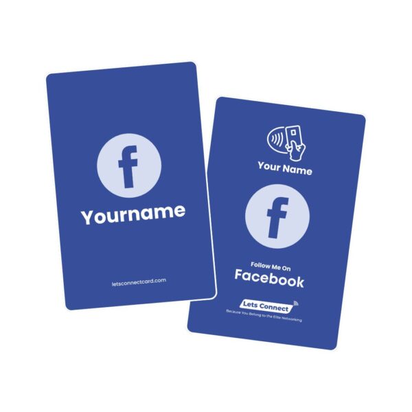 Facebook Electronic Business Card with NFC & QR Code - Image 3