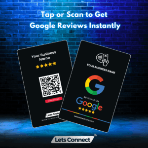 Google Review Electronic Business Card with NFC & QR Code