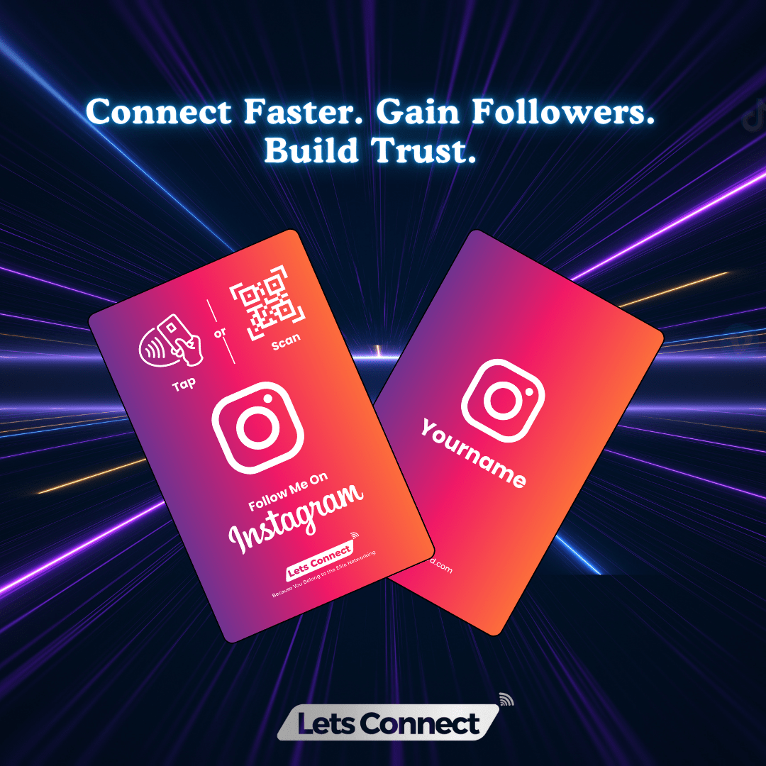 Instagram Electronic Business Card with NFC & QR Code - Image 5