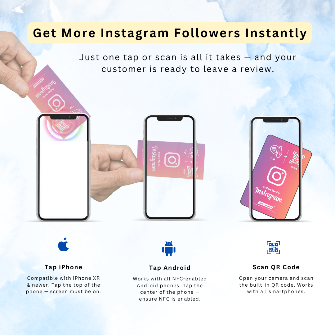 Instagram Electronic Business Card with NFC & QR Code - Image 7