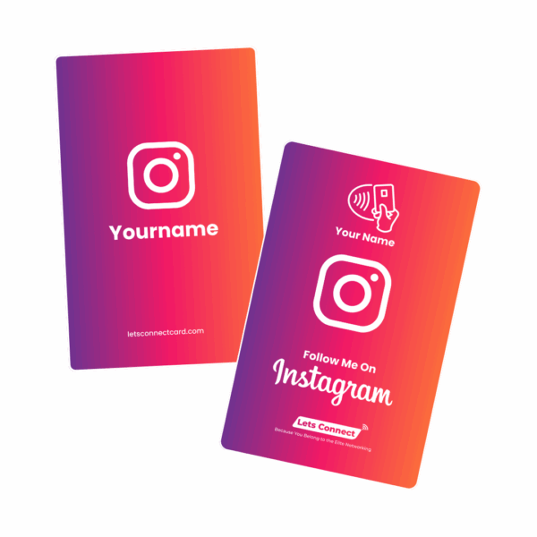 Instagram Electronic Business Card with NFC & QR Code - Image 3