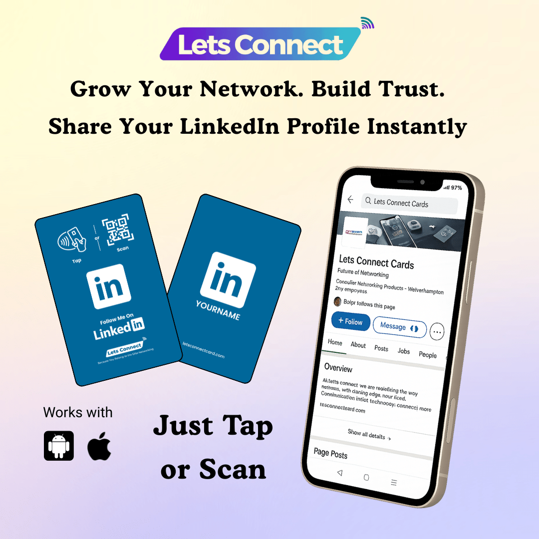 LinkedIn Electronic Business Card with NFC & QR Code - Image 4