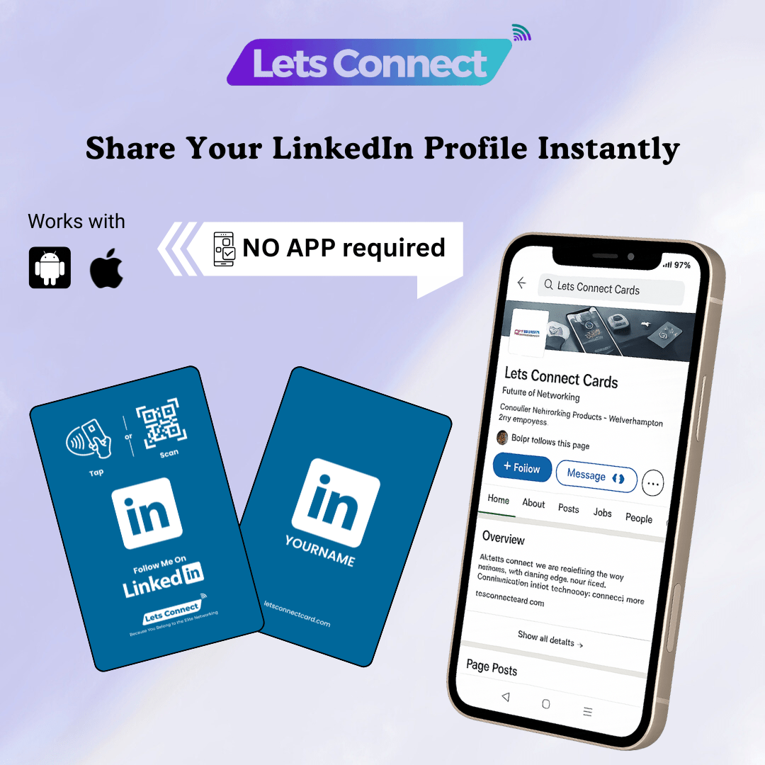 LinkedIn Electronic Business Card with NFC & QR Code - Image 5