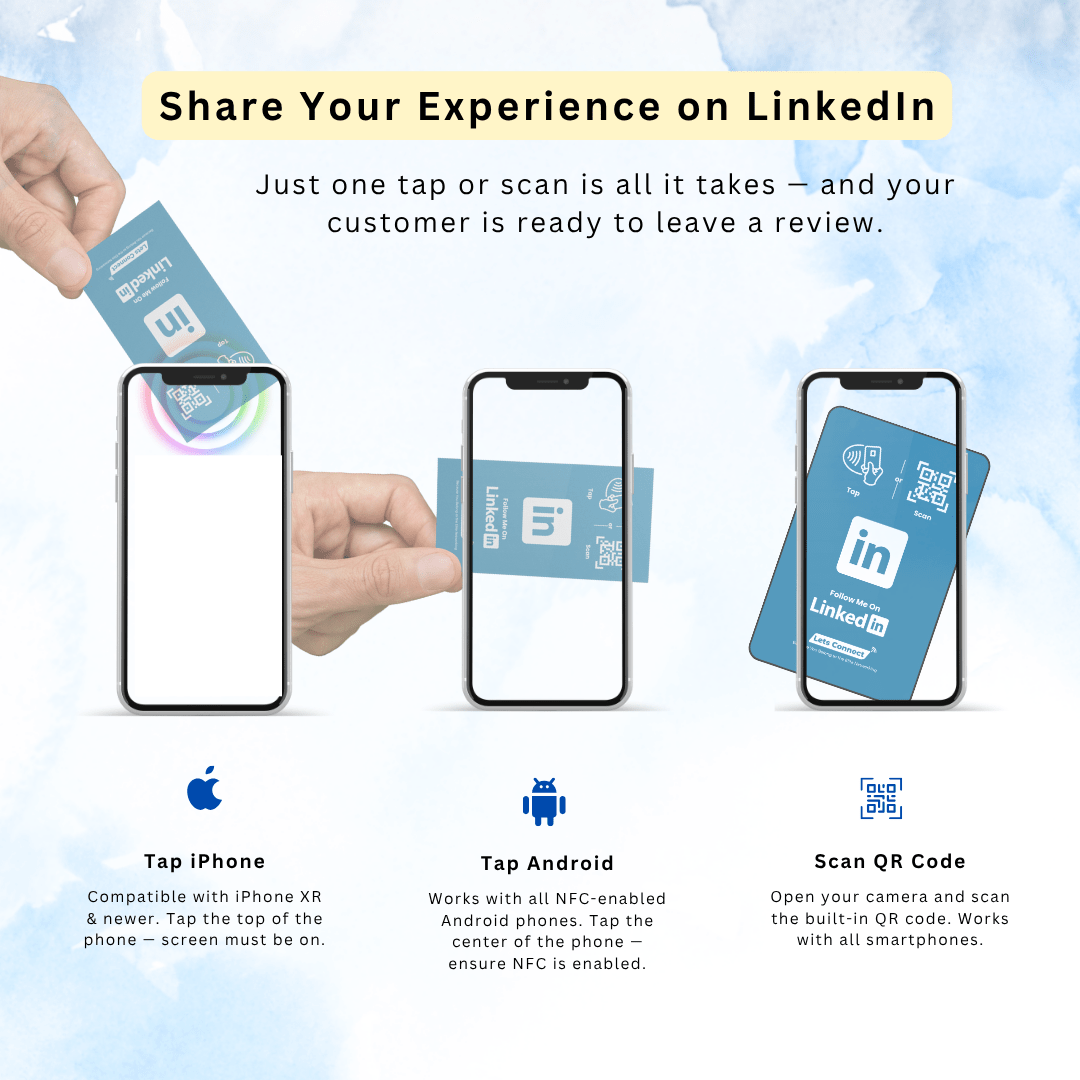 LinkedIn Electronic Business Card with NFC & QR Code - Image 8