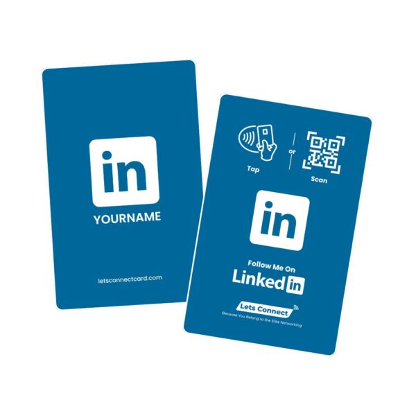 LinkedIn Electronic Business Card with NFC & QR Code