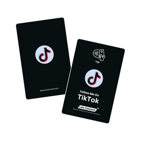 TikTok Electronic Business Card with NFC & QR Code - Image 2
