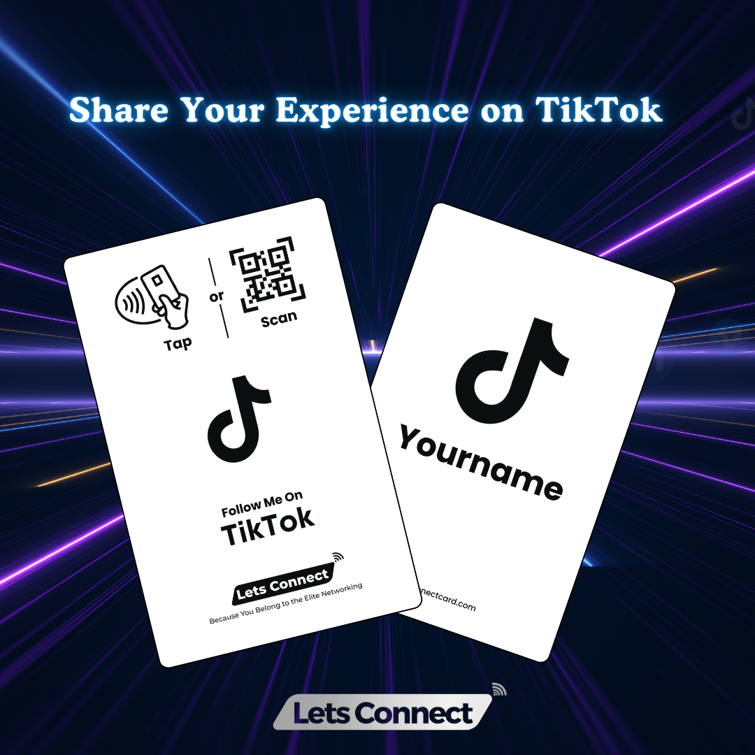 TikTok Electronic Business Card with NFC & QR Code - Image 2