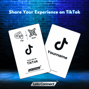TikTok Electronic Business Card with NFC & QR Code
