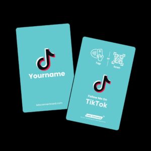 TikTok Electronic Business Card with NFC & QR Code