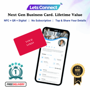 NFC Electronic Business Card with NFC & QR Code