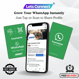 Whatsapp Green-White Review Cards With QR-min